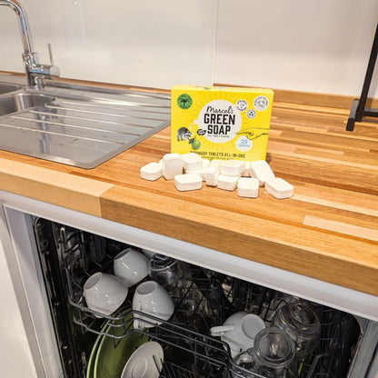 Pack de 24 tablettes lave-vaisselle écologiques Marcel’s Green Soap parfumées