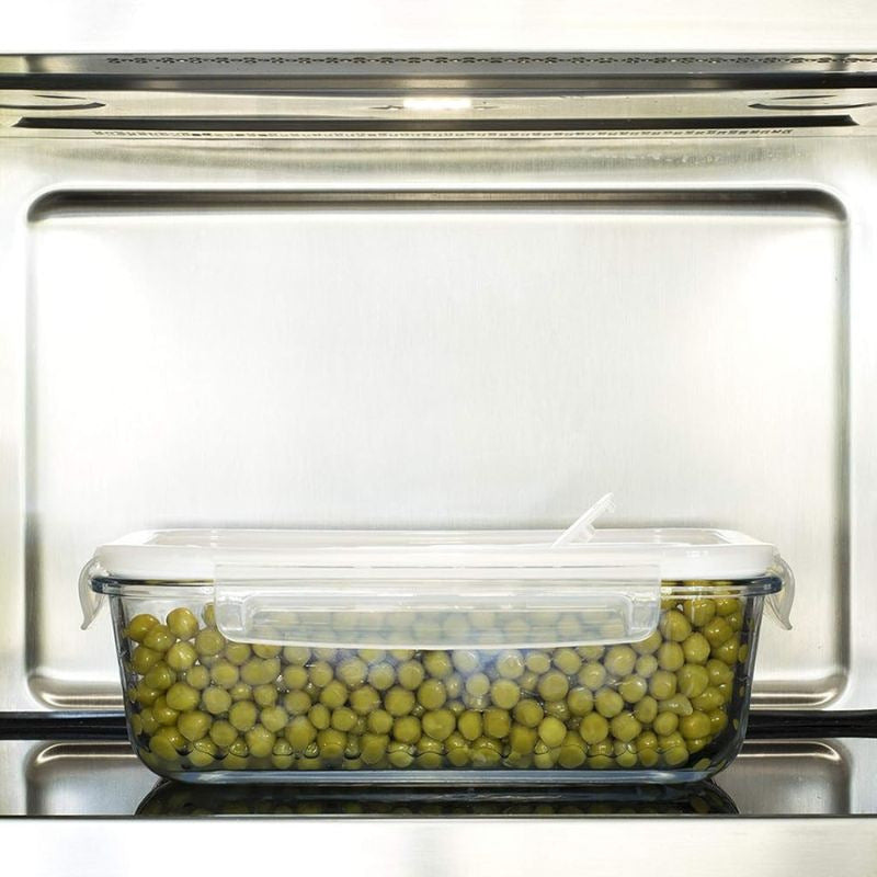 Lot de 3 boîtes/plats en verre rectangulaires pour conservation ou cuisson