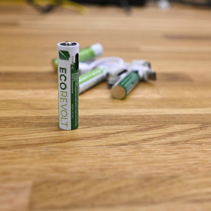 Piles rechargeables écologiques avec chargeur intégré