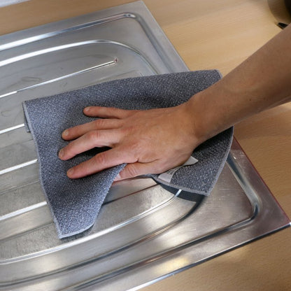 Lingette carrée grattante en microfibres double face