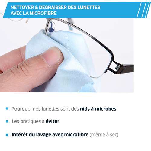 Comment nettoyer votre chiffon à lunettes en microfibres