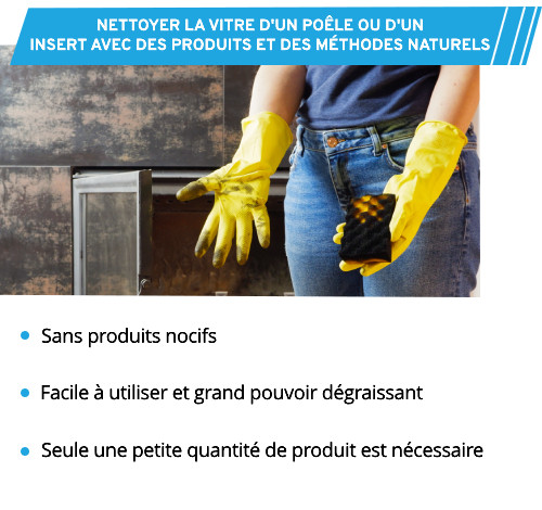 Conseils pour nettoyer la vitre d'un insert de cheminée