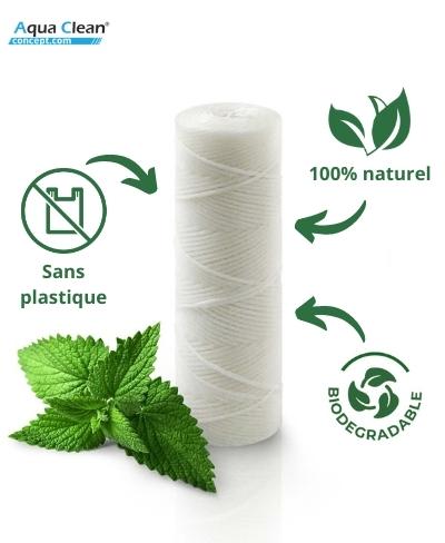 Le fil dentaire de la marque Bambaw est composé de matériaux 100% naturels et biodégradables.