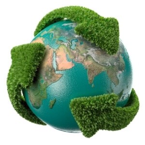 image planète verte, bio et écologique