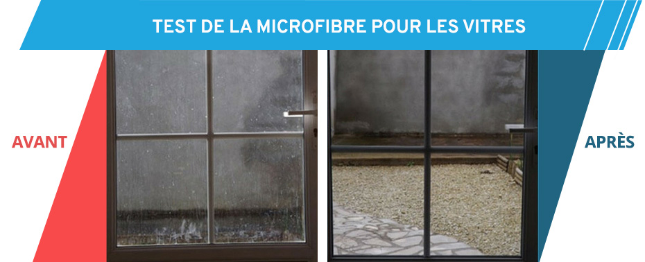 Comment nettoyer des vitres avec une chiffonnette en microfibre ?