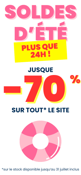 Soldes de juillet 2025 : profitez de promotions jusqu'à -70% lors de la seconde démarque, valable jusqu'au 31 juillet.