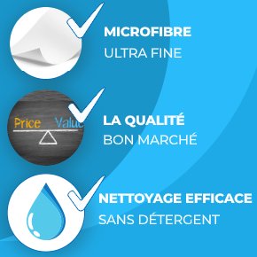 Microfibre de nettoyage multi-usage