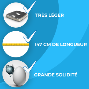 manche télescopique 147 cm