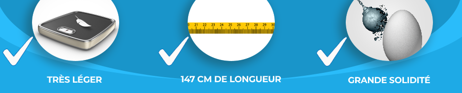 Manche télescopique 147 cm