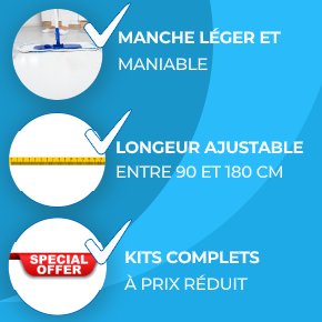 Manche de nettoyage télescopique Aqua Clean