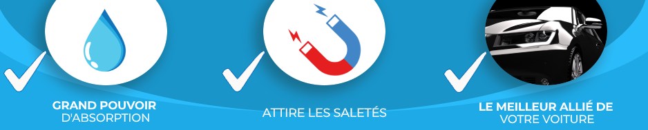 Serviette microfibre pour séchage de la voiture