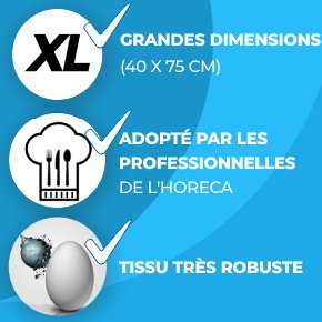 Torchon en microfibre métallique