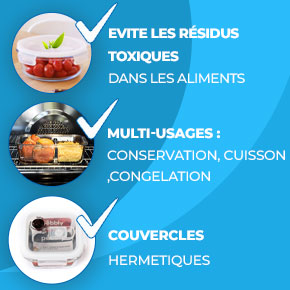 Récipient de conservation en verre