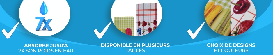 Atouts de la carpette microfibres de cuisine de Aqua Clean Concept