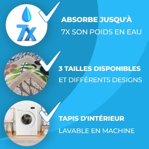 Atouts des carpettes d'intérieur en microfibres de Aqua Clean Concept