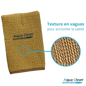 La texture gaufrée du gant permet de capter la saleté plus facilement.
