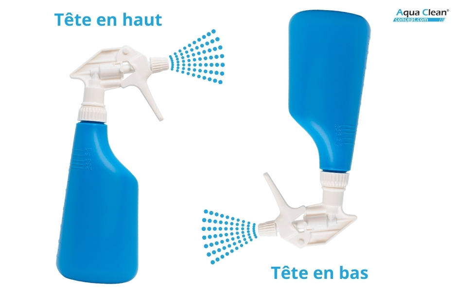 Vaporisateur tête en bas tête en haut écologique et réutilisable