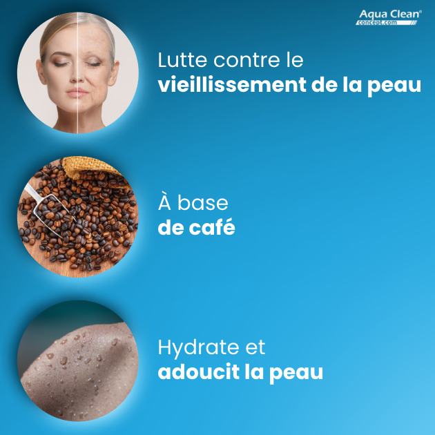 Avec le gommage au café de Secrets des Fées, luttez contre le vieillissement cutané.