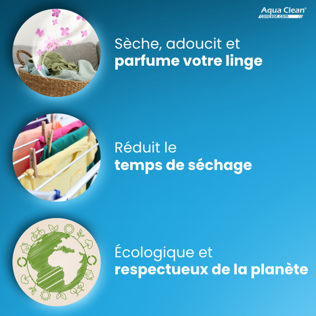 Avec les œufs de séchage Ecoegg, votre linge prendra moins de temps à sécher.