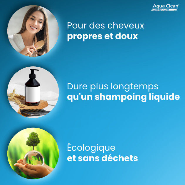 Avec le shampoing solide Lamazuna, réduisez la quantité de déchets que vous jetez.