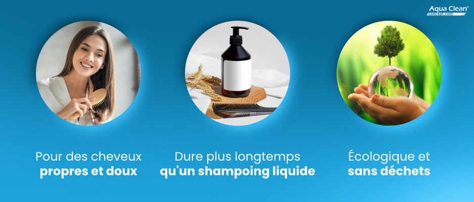 Le shampoing solide Lamazuna dure plus longtemps qu'un shampoing solide.