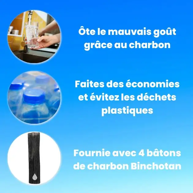 Les atouts de la fontaine à eau au charbon Woody