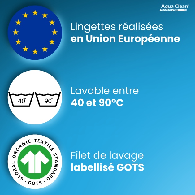 Découvrez les atouts des lingettes démaquillantes disponibles chez Aqua Clean Conceplt