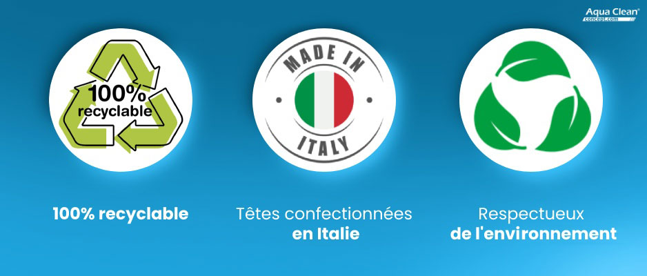 Découvrez les recharges de têtes à brosse à dent disponible chez Aqua Clean Concept