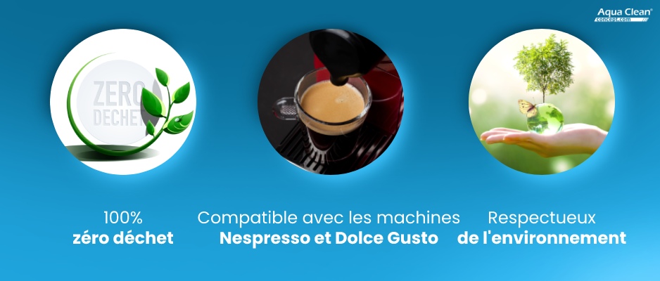 Découvrez les avantages de la capsule réutilisable de chez Aqua Clean Concept