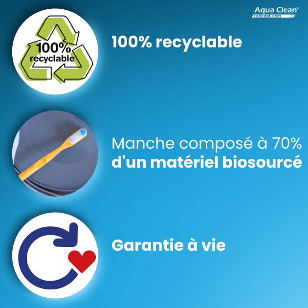 Découvrez les avantages de la brosse à dent à tête interchangeable disponible chez Aqua Clean Concept