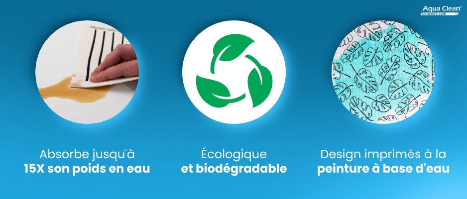 Avantages de la lavette suédoise absorbante écologique et biodégradable