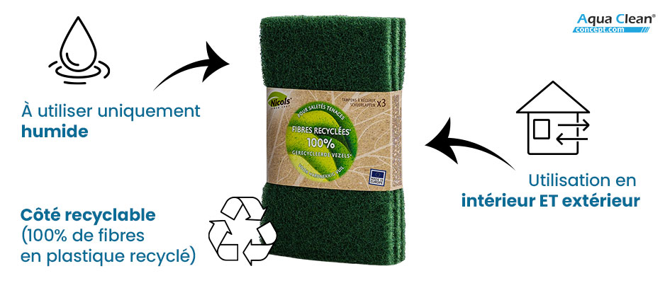 Avantages du tampon abrasif vert