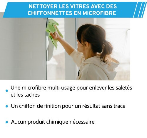 Conseils pour le nettoyage des vitres avec une microfibre