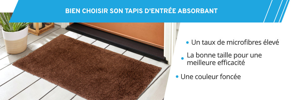 Critères pour choisir un bon tapis d'entrée absorbant