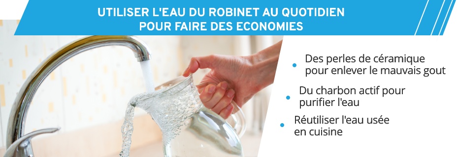 Aqua Clean Concept vous explique comment économiser en utilisant l'eau du robinet