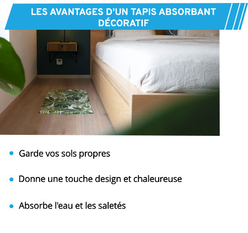 Aqua Clean Concept vous explique les avantages d'un tapis absorbant décoratif
