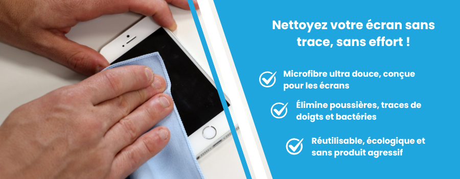 Microfibres pour écran de téléphone