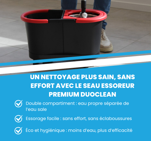 Optez pour le seau essoreur PREMIUM DuoClean