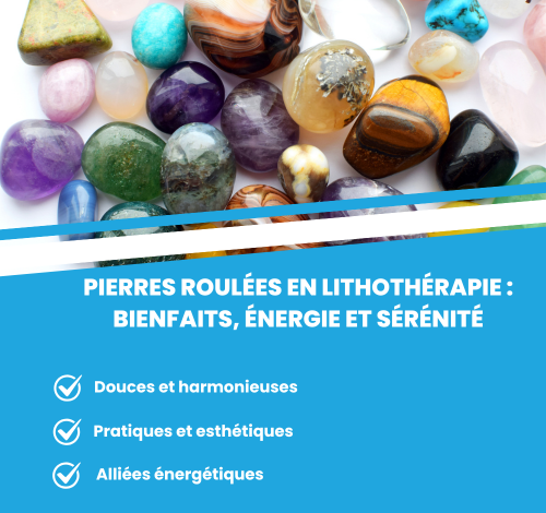 Tas de pierres de lithothérapie