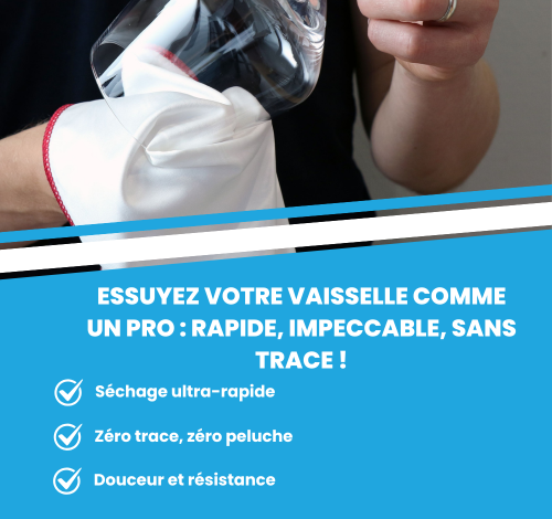 Optez pour un essuie de vaisselle professionnel