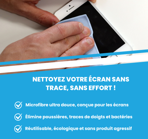 Achetez sur Aqua Clean Concept votre microfibre pour écran de smartphone