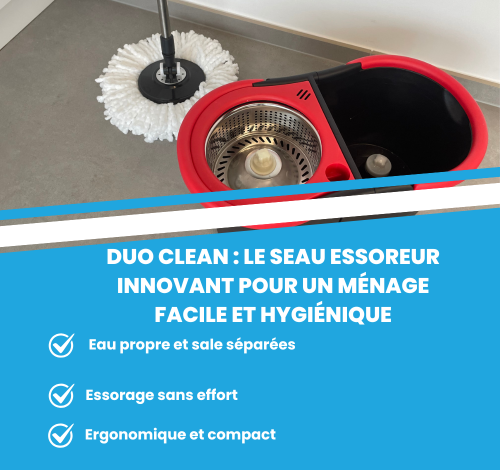 Optez pour un seau essoreur à double compartiment