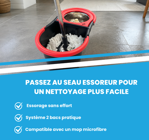 Optez pour un seau à double compartiment