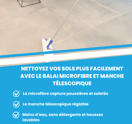 Découvrez le manche télescopique d'Aqua Clean Concept