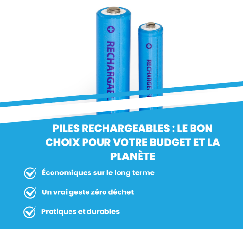 Achetez des piles rechargeables