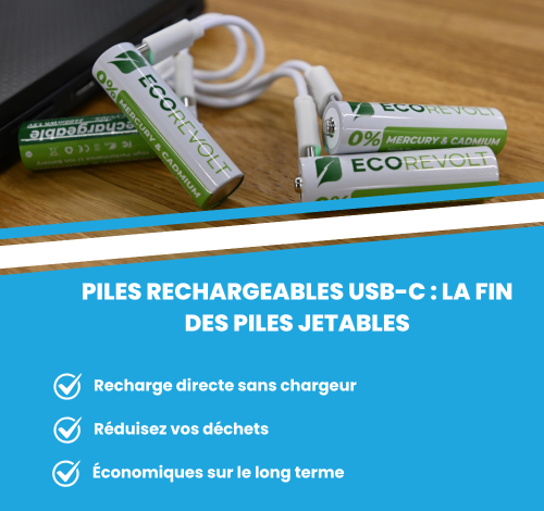Achetez vos piles rechargeables chez Aqua Clean Concept