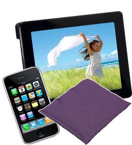 chiffonette, lingette pour nettoyer les smartphones, ipad, iphone
