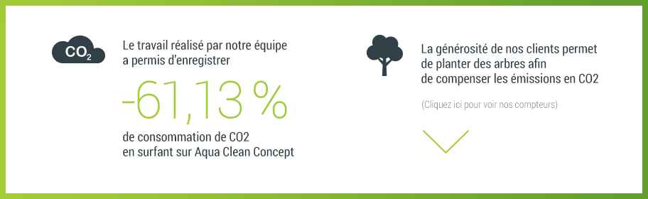 CO² et arbres plantés