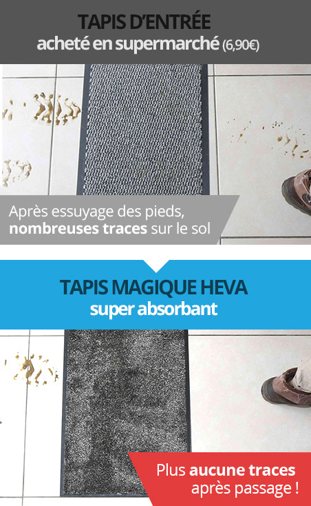 Tapis d'entrée aux trois couleurs à découper 