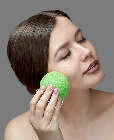 Eponge de konjac pour la peau